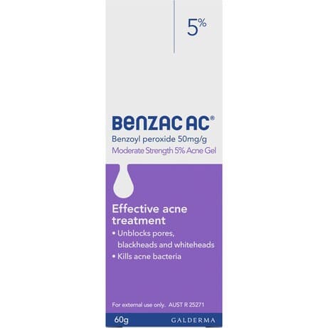 Benzac AC Moderate Strength 5% Acne Gel